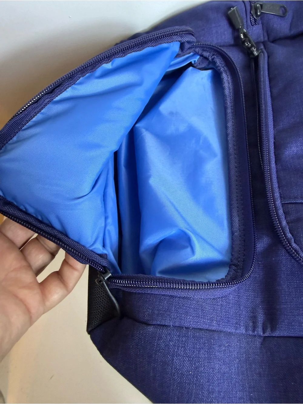 eBags Professional Slim Laptop Backpack Blue Travel Sentry TSA Approved Bag